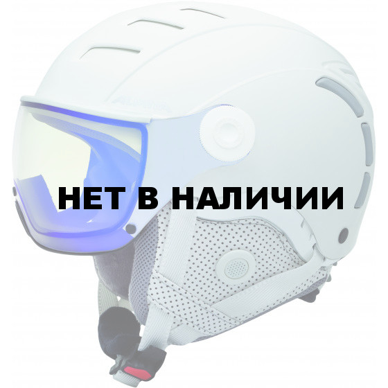 Зимний шлем с визором Alpina 2018-19 JUMP JV VHM white matt