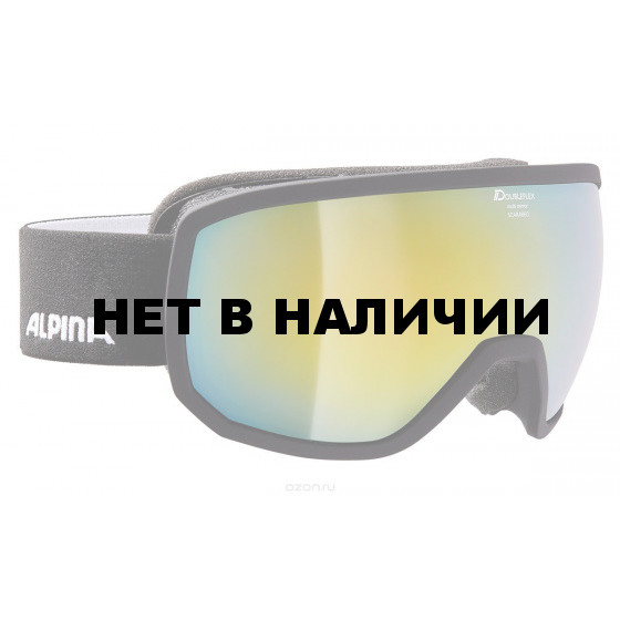 Очки горнолыжные Alpina SCARABEO MM sph. black matt MM gold sph. S3 / MM gold sph. S3 (L50)
