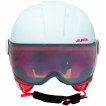 Зимний шлем с визором Alpina 2018-19 CARAT LE VISOR HM white-flamingo matt