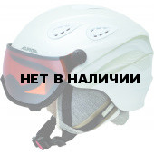 Зимний шлем с визором Alpina 2018-19 GRAP Visor HM white-prosecco matt