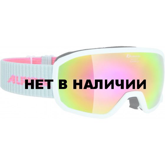Очки горнолыжные Alpina SCARABEO JR. MM white MM pink sph. S3 / MM pink sph. S3 (7-14)