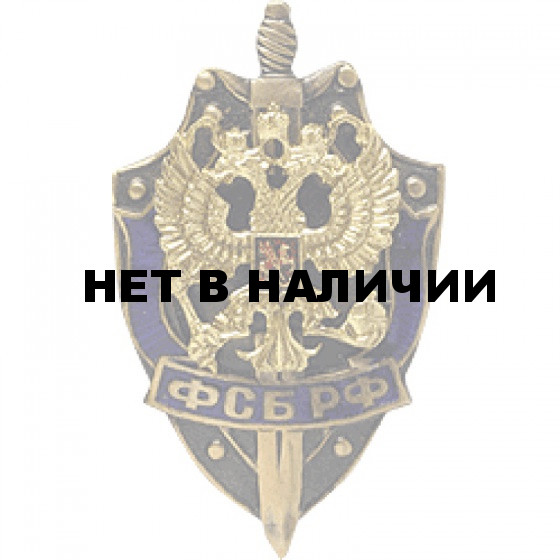 Нагрудный знак ФСБ РФ металл