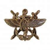 Эмблема петличная Служба военных сообщений нового образца повседневная металл
