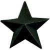 Знак различия Звезда УИС большая черная металл