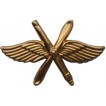 Эмблема петличная ВВС общая нового образца с пушкой повседневная метал