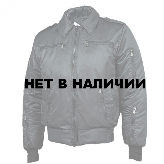 Куртка демисезонная МПА-34 (Пилот) черный твил/файбертек 120