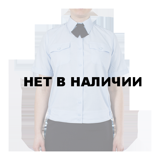 Блуза ПОЛИЦИЯ женская светло-голубая с коротким рукавом на резинке 