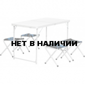 Набор мебели (АЛЮМ), стол+4табурета (21407+21124) SHARK NISUS