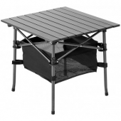Стол складной 70x70x70см с отделом под посуду столешница алюминий (PR-MC-606) PR