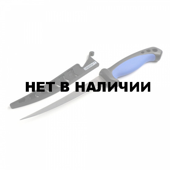 Нож разделочный прорезиненная ручка 15см СЛЕДОПЫТ