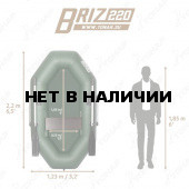 Надувная гребная лодка  Бриз 220 ТОНАР