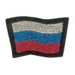 Нашивка на берет Флаг РФ волнистый пластик