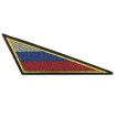 Нашивка на берет Флаг РФ треугольный малый вышивка шелк