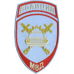 Нашивка на рукав Полиция Госавтоинспекция МВД России на рубашку люрекс