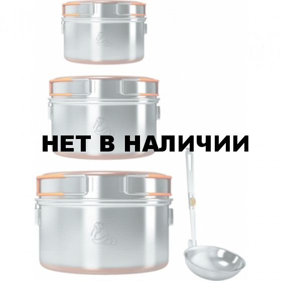Набор посуды из 3-х кастрюль 0,9-1,5-2,4 л SS-006