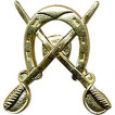 Эмблема петличная Казачья золото металл