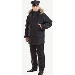 Куртка мужская Охранника аляска с натуральным мехом