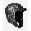 Шлем кожаный на флисе