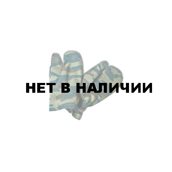 Перчатки трехпалые камуфлированные