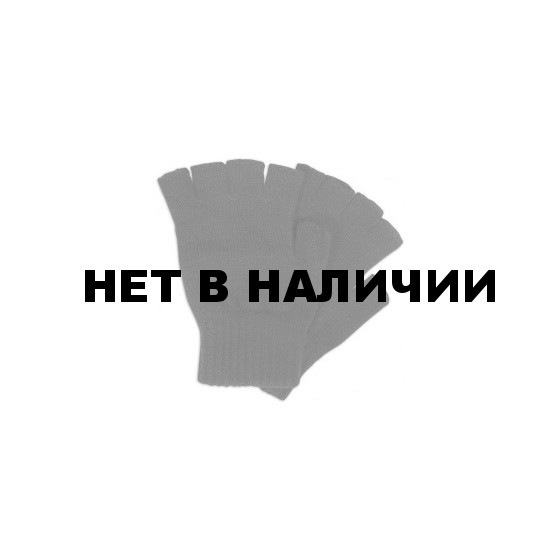 Перчатки беспалые вязаные черного цвета