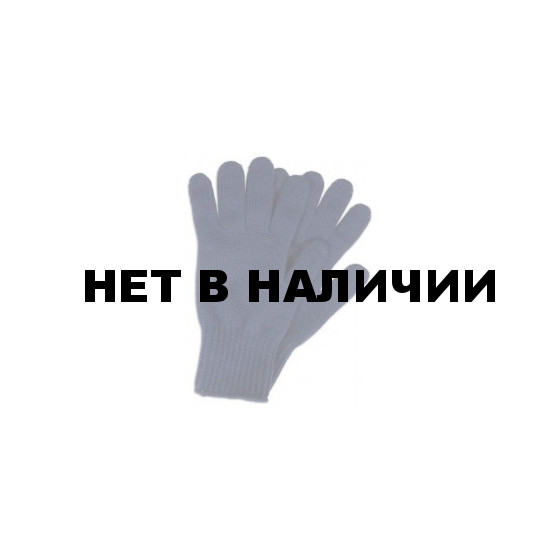Перчатки вязаные п/ш синего цвета