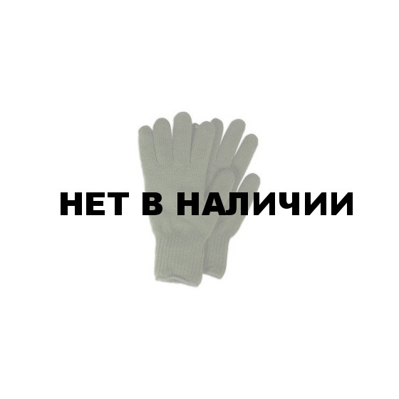 Перчатки вязаные п/ш оливкового цвета