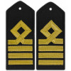 Погоны Морского флота 9 категория треугольные черные