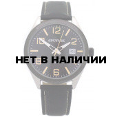 Мужские наручные часы Спутник М-400600/1.3 (черн.,желт.оф.)