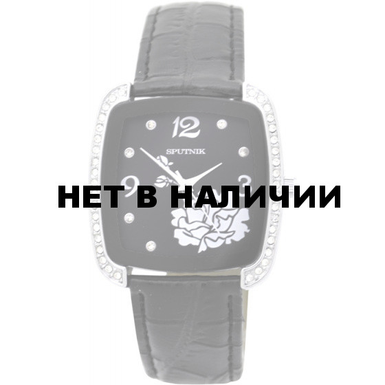 Женские наручные часы Спутник Л-300441/1.3 (черн.) ч.р.