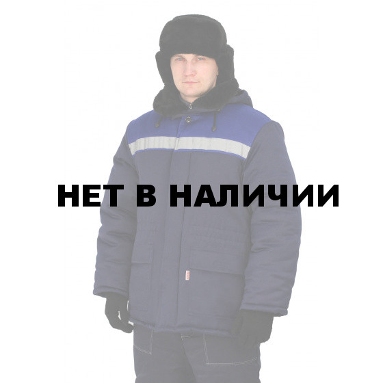 Куртка зимняя СТАНДАРТ цвет: темно-синий/василек