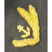 Нашивки адмиральские на воротник офисной формы черный фон канитель