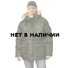 Куртка зимняя АЛЯСКА удлиненная цвет: хаки