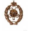 Нагрудный знак Вензель Николая II металл