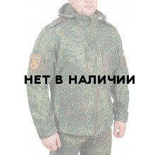 Куртка с капюшоном МПА-26-01 (ткань софтшелл), камуфляж зеленая цифра