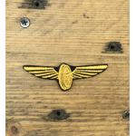 Нашивка на грудь Знак МПС синий фон вышивка шелк