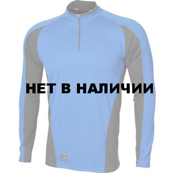 Поло Action Dry L/S сине-серое