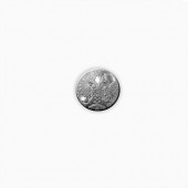 Пуговица Царская серебро 14 мм.