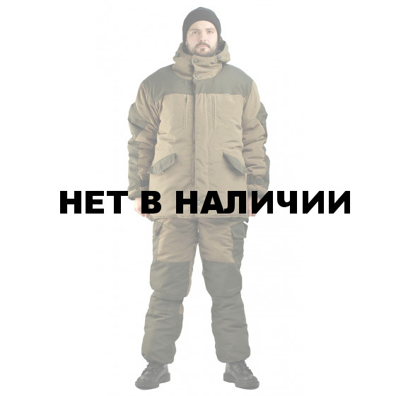 Костюм зимний ГОРКА 3 куртка/брюки, цвет: св.хаки/т.хаки, ткань : Полибрезент