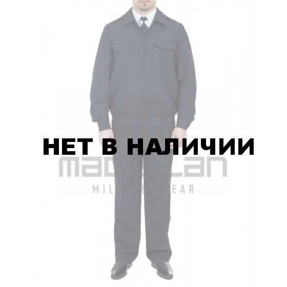 Костюм Юстиция габардин летний синий кант (куртка+брюки)