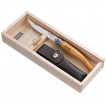 Нож №8VRI Olive wood, кожаный чехол, деревянный футляр