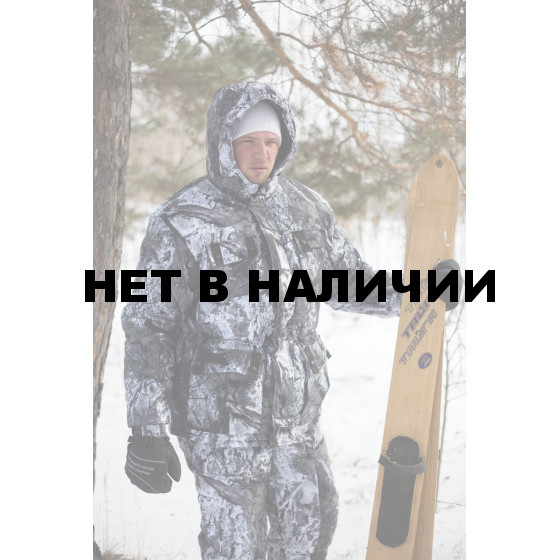 Костюм зимний мужской Снеговик (алова, изморозь)