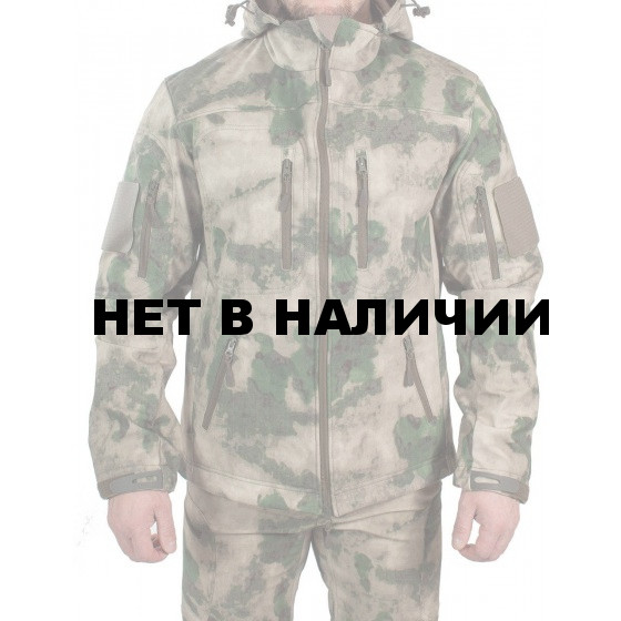 Куртка с капюшоном МПА-26-01 (ткань софтшелл), камуфляж мох