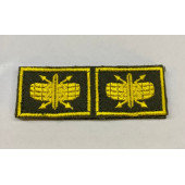 Эмблема петличная РТВ ВВС нового образца вышивка шелк с липучкой