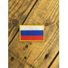 Нашивка на рукав Флаг РФ 35х55 мм с липучкой вышивка шёлк