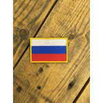Нашивка на рукав Флаг РФ 35х55 мм с липучкой вышивка шёлк