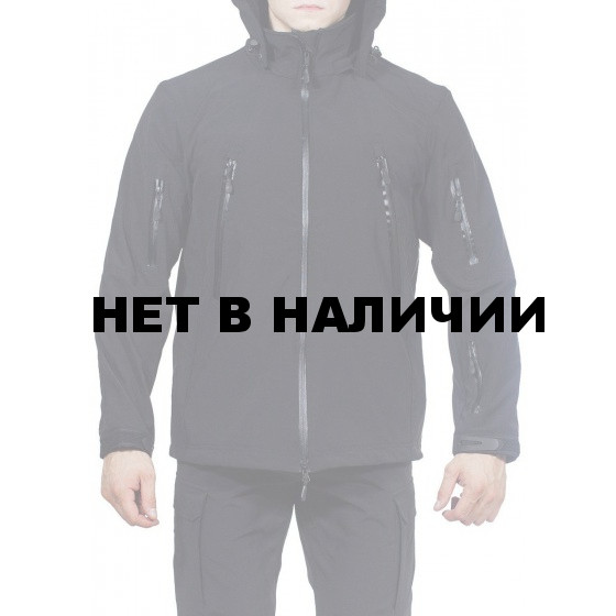 Куртка с капюшоном МПА-26 (ткань софтшелл) черный