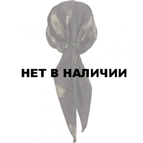 Косынка трикотажная чёрный мох