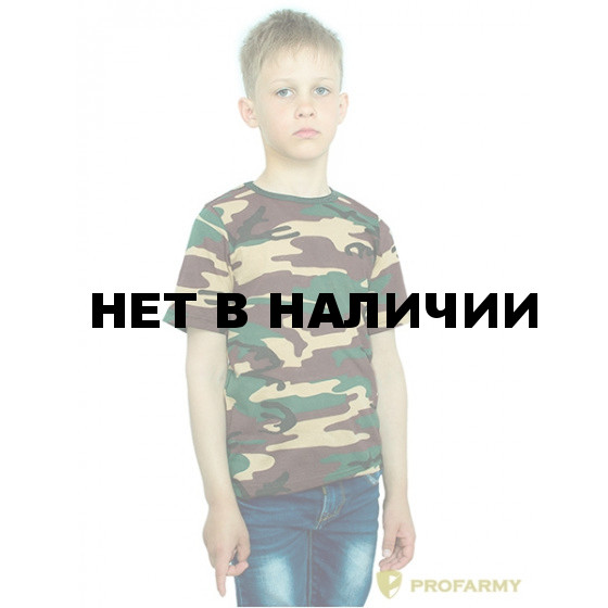 Футболка детская Woodland brown Camo короткий рукав