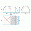 Палатка KANZAS 4 green 420x240x170 cm, 6160.4201