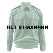 Рубашка РОСГВАРДИЯ офисная с длинным рукавом цвет зеленый (спаржа) на резинке